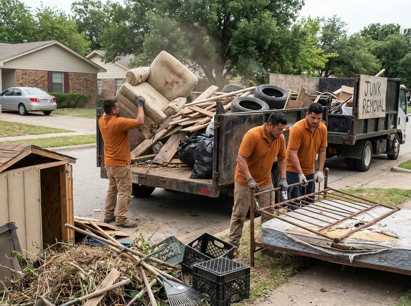 Yard Waste & Shed Tear Down in Dallas, TX
